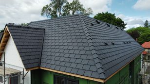 Polysand Synthetic Slate Roofing Tile.