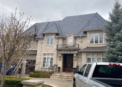 Polysand Synthetic Slate Roofing Tile.