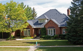 Polysand Synthetic Slate Roofing Tile. 