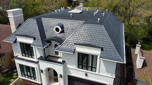 Polysand Synthetic Slate Roofing Tile. 