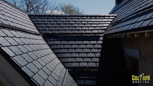 Polysand Synthetic Slate Roofing Tile. 